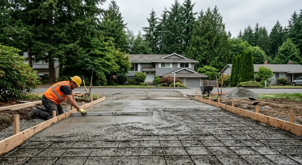 concrete slab Bellevue WA