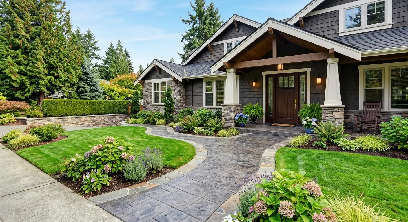concrete walkway Bellevue WA