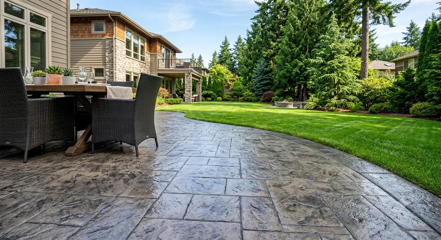 stamped concrete Bellevue WA
